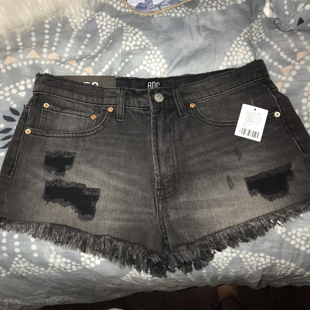 black URBAN OUTFITTERS denim shorts